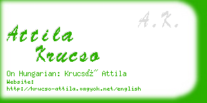 attila krucso business card